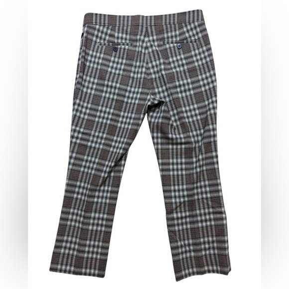 Theory plaid wool kick capri pants size 6 in excellent like-new condition - Picture 5 of 8